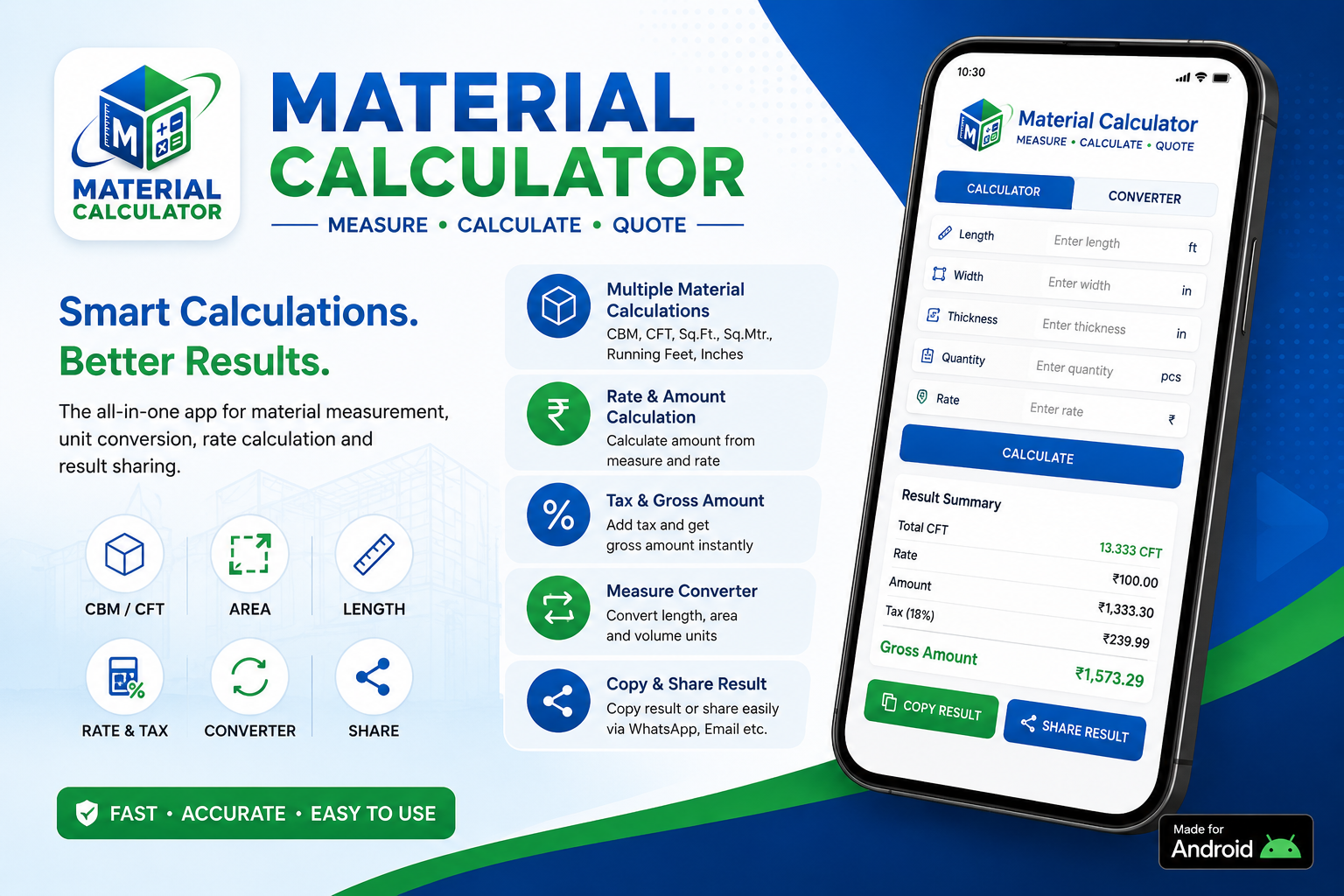 Material Calculator App